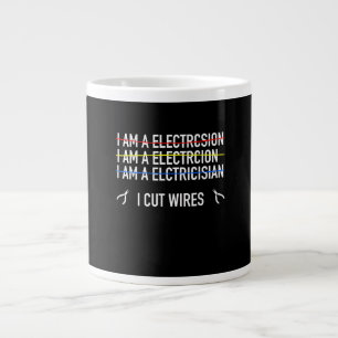 Grande Tasse Fantastique Chemise Électricienne, Je Coupe Les Fi