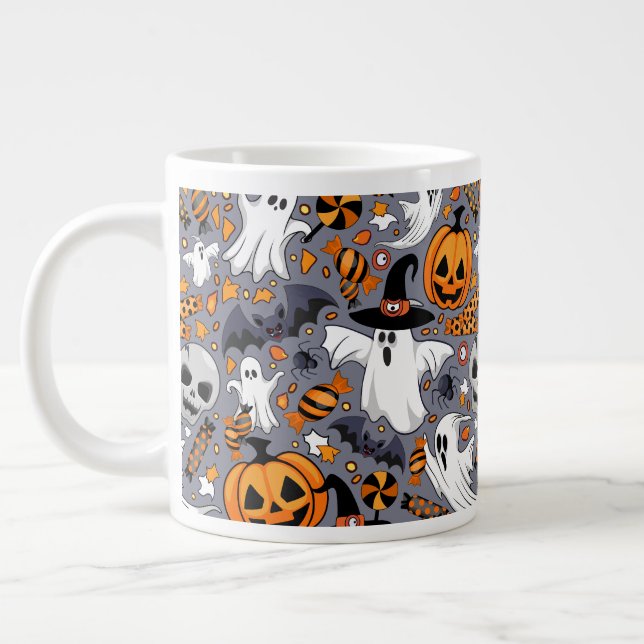 Grande Tasse Fantômes Monstres mignons Éffrayants et Déplaisant (Gauche)