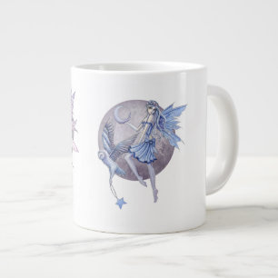 Grande Tasse Fées de la lune bleu pervenche et violet