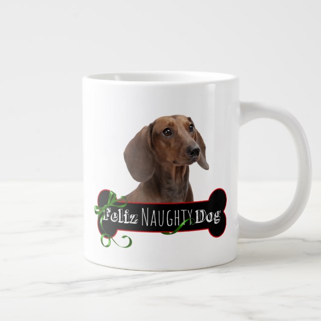 Grande Tasse Feliz Naughty Dachshund (Droite)