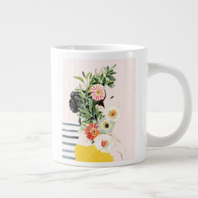 Grande Tasse Femme aux fleurs (Droite)