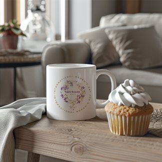 Grande Tasse Femme florale signe de la Fête des Femmes Mars 20