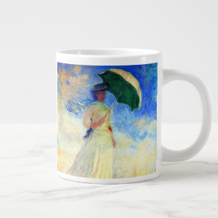 Grande Tasse Femme Monet avec un parasol face droit