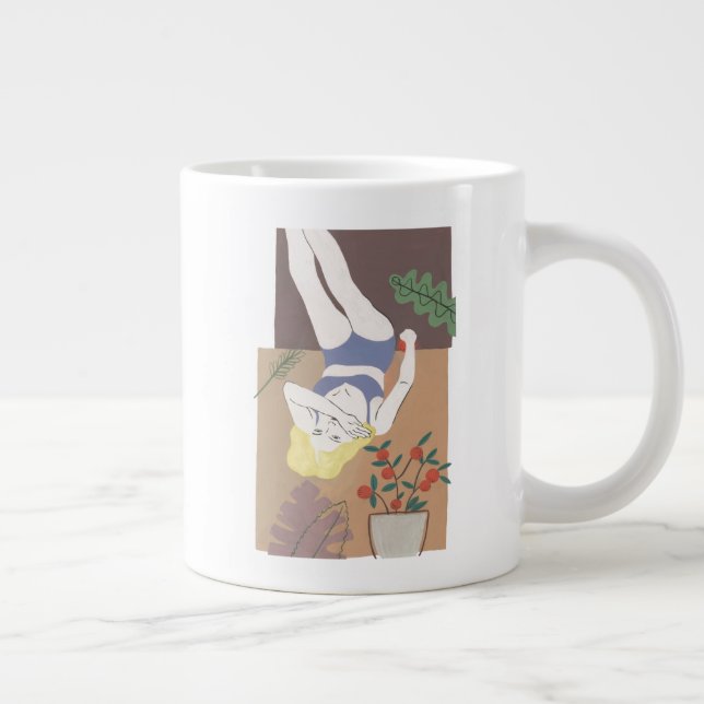 Grande Tasse Femme qui ment (Droite)