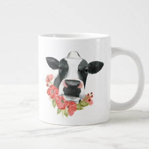 Grande Tasse Ferme de pavot - Vache aux fleurs