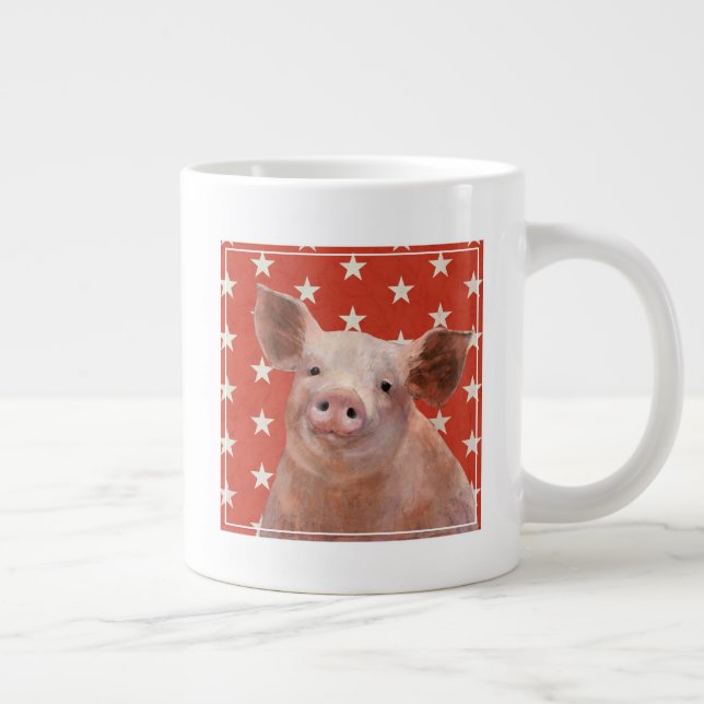 Grande Tasse Ferme patriotique - Cochon (Droite)