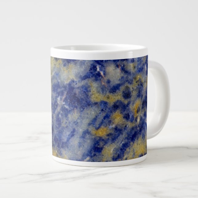 Grande Tasse Fermeture d'une dalite bleue (Devant droit)