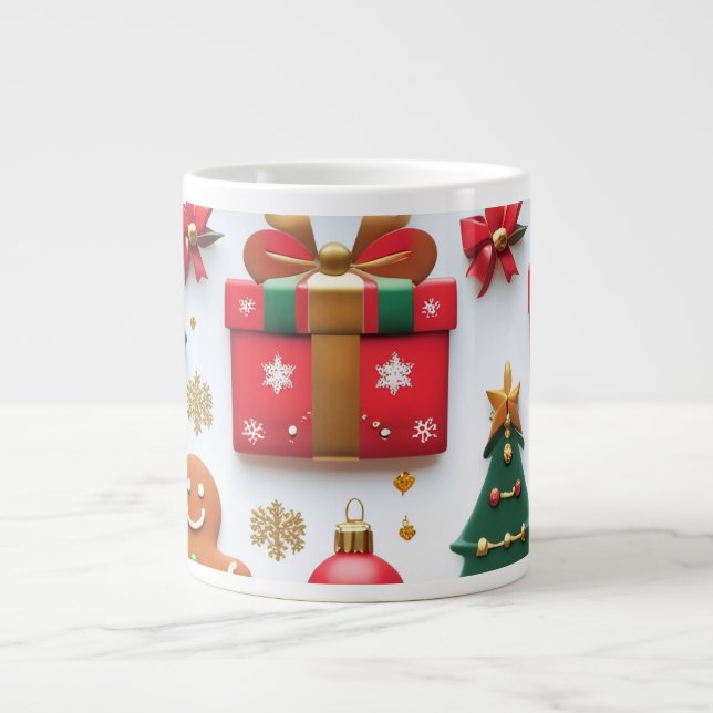 Grande Tasse Festive Christmas Pattern (Devant)