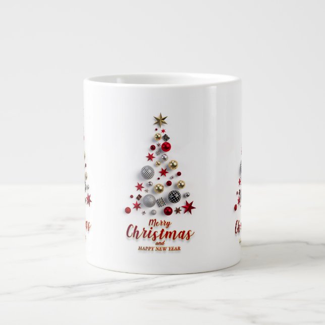 Grande Tasse  “Festive Tree in Snow” (Devant)