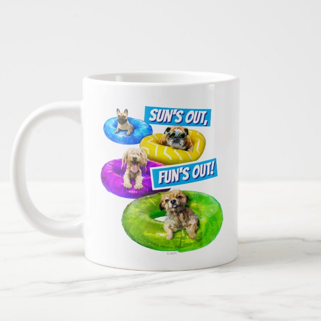 Grande Tasse Fête au bassin pour chiens (Gauche)