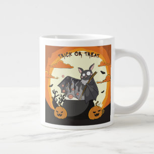Grande Tasse Fête Chauve-souris Halloween Mignonne et Effrayant