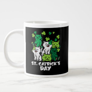 Grande Tasse Fête des chats de la Saint-Patrick Saint-Patty