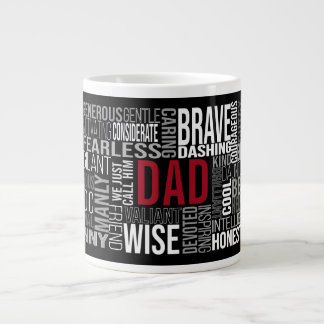 Grande Tasse Fête des pères| Collage de mots| Customiser ça géa