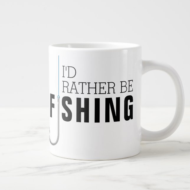 Grande Tasse Fête des pères Je préfère pêcher (Droite)