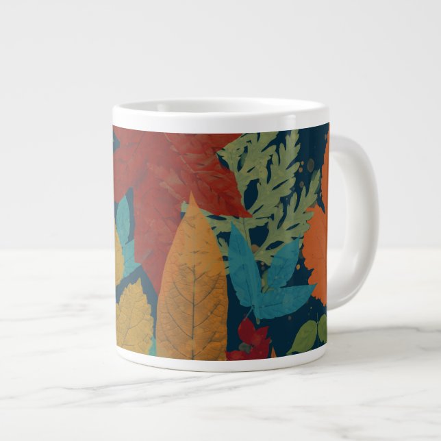Grande Tasse Feuilles d'automne (Devant droit)