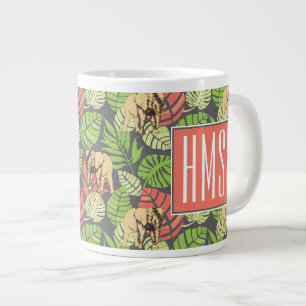 Grande Tasse Feuilles Et Éléphants De La Jungle Exotique  Mon