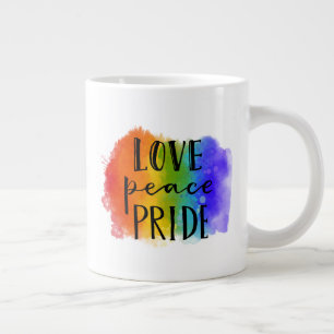 Grande Tasse Fierté de l'amour pour la paix