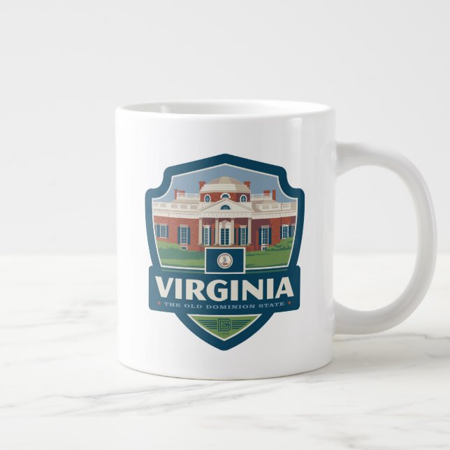 Grande Tasse Fierté de l'État | Virginie (Droite)