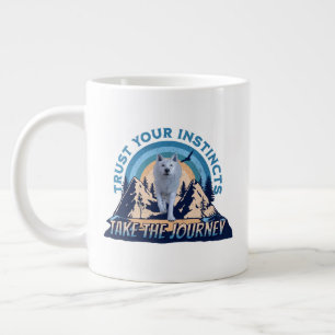 Grande Tasse Fiez-vous à vos instincts Aventure de loup arctiqu