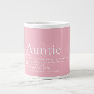 Grande Tasse Fille Rose Fun Meilleur Jamais Tante Tante Définit
