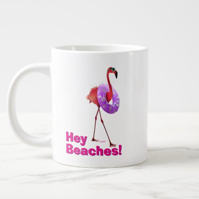 Grande Tasse Flamant rose avec tube intérieur (Gauche)