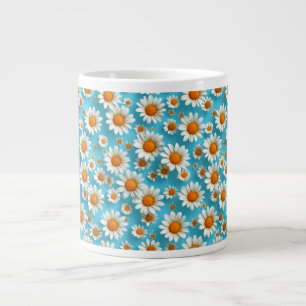 Grande Tasse Fleurs blanches mignonnes Daisy