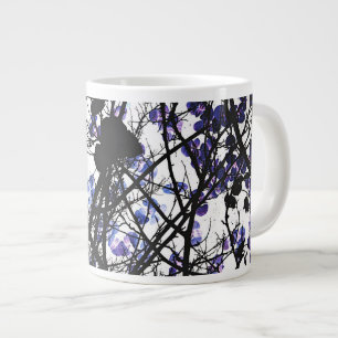 Grande Tasse Fleurs bleues sur le art numérique de concept d'ar
