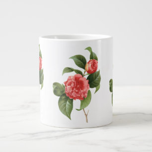 Grande Tasse Fleurs de Camélia roses florales vintage par Redou