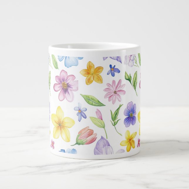 Grande Tasse Fleurs Floral Pattern Sublimation-95651 (Devant)