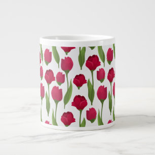 Grande Tasse Fleurs Florales Élégantes Tulipe et Rose Photograp