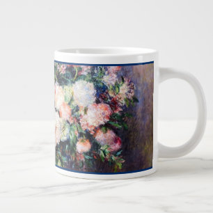 Grande Tasse Fleurs florales Roses rouges Roses blanches