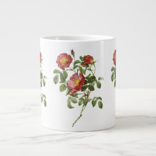 Grande Tasse Fleurs Vintage Floral Rose Rouge de l'Amour par Re