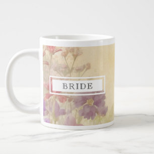 Grande Tasse Fleurs vintage sereines de la mariée Jumbo