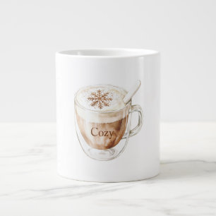 Grande Tasse Flocon de neige au cacao cosy