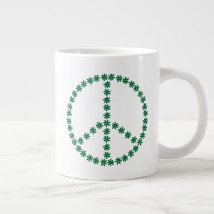 Grande Tasse Floral de la paix