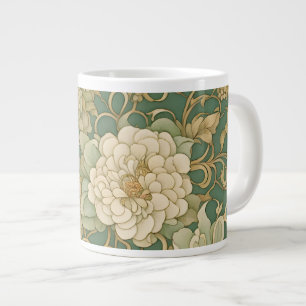 Grande Tasse Flore nostalgique en teintes Vintages