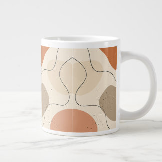 Grande Tasse Flux Abstrait Terreux