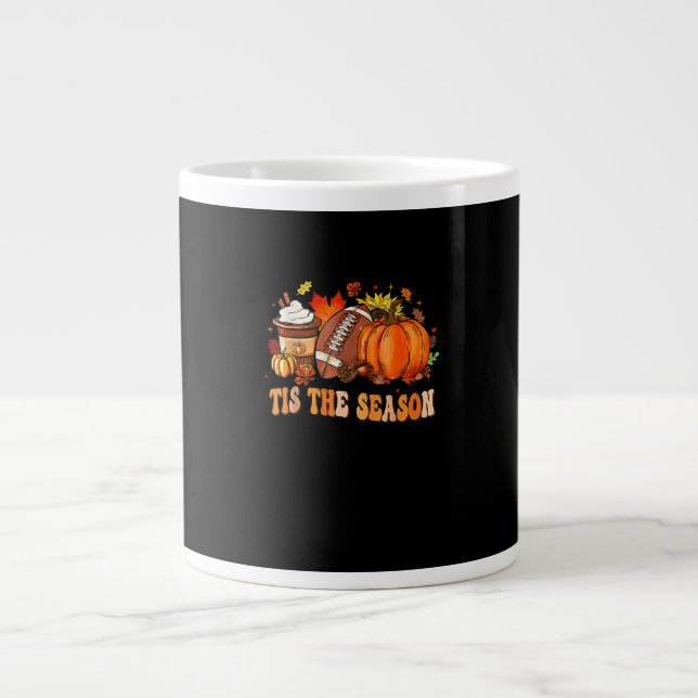 Grande Tasse Football citrouille Épice C'Est La Saison (Devant)