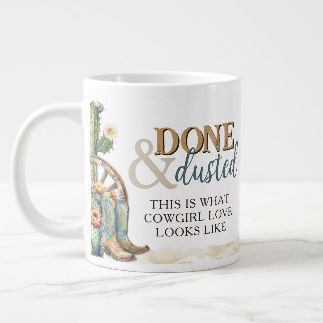 Grande Tasse Foutaise de pays fait et roux Western Boots Love (Gauche)
