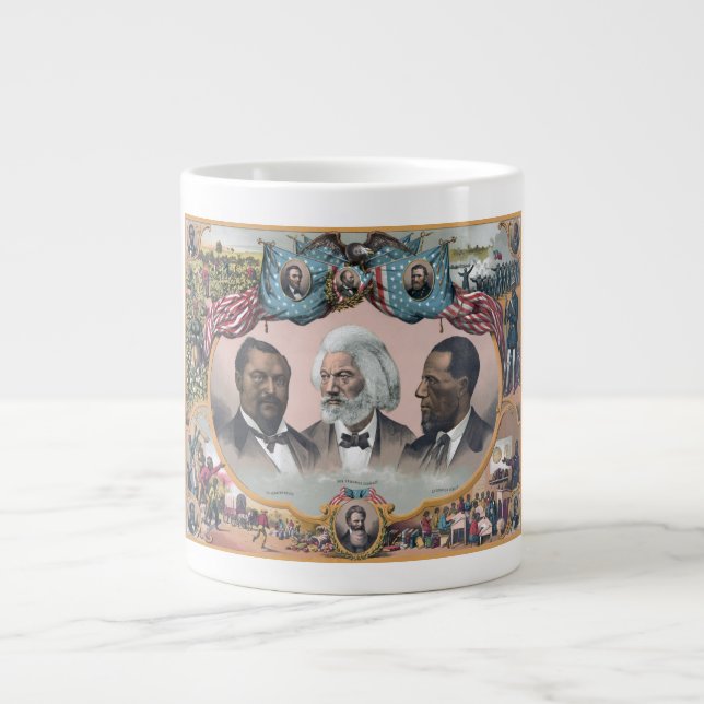 Grande Tasse Fr3d3rick Bailey Douglass avec Black Abolitionnist (Devant)
