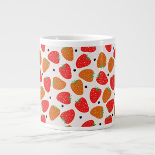 Grande Tasse Fraises sur blanc