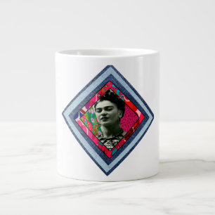 Grande Tasse Frida Kahlo Retro Denim Diamond