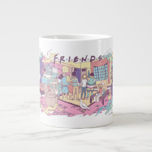 Grande Tasse FRIENDS™ Dessin animé d'appartement