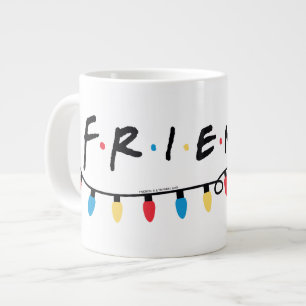 Grande Tasse FRIENDS™ Logo des lumières de Noël