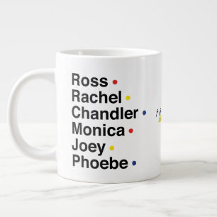 Grande Tasse FRIENDS™ Noms des personnages