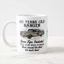 Funny 80th Birthday Retro Car Banger Date d'ajout