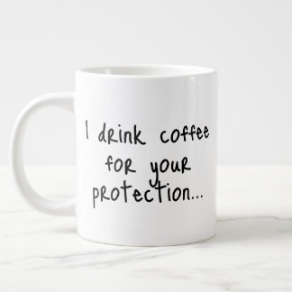 Grande Tasse Funny Coffee Quote | Sarcastic Gift Idea | Minimal