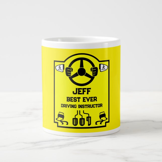 Grande Tasse Funny Driving Instructor Gift (Devant)