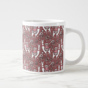 Grande Tasse Funny Llamas Motif