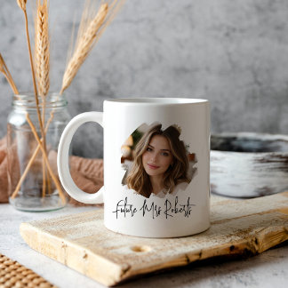 Grande Tasse Futur Mme personnalisé - Future mariée Fiançailles